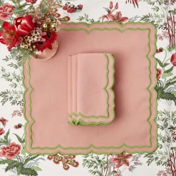 Clearance Mrs. Alice Fleur Pink Napkins (Set Of 4)