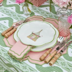 Clearance Mrs. Alice Fleur Pink Napkins (Set Of 4)