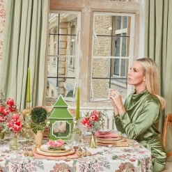 New Mrs. Alice Fleur Pink Placemats & Napkins (Set Of 4)