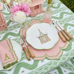 New Mrs. Alice Fleur Pink Placemats & Napkins (Set Of 4)