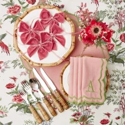 New Mrs. Alice Fleur Pink Placemats & Napkins (Set Of 4)