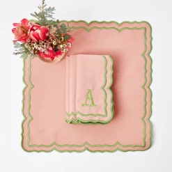 New Mrs. Alice Fleur Pink Placemats & Napkins (Set Of 4)