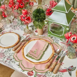 New Mrs. Alice Fleur Pink Placemats & Napkins (Set Of 4)