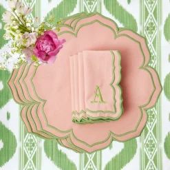 New Mrs. Alice Fleur Pink Placemats & Napkins (Set Of 4)