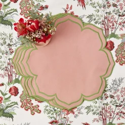 Hot Mrs. Alice Fleur Pink Placemats (Set Of 4)
