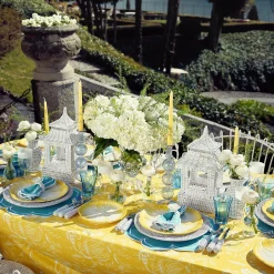 New Mrs. Alice Fleur Turquoise Placemats (Set Of 4)