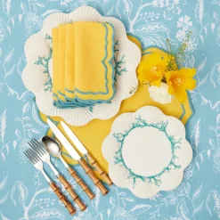Hot Mrs. Alice Fleur Yellow Napkins (Set Of 4)