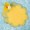 Best Mrs. Alice Fleur Yellow Placemats (Set Of 4)