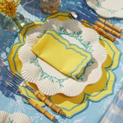 Best Mrs. Alice Fleur Yellow Placemats (Set Of 4)