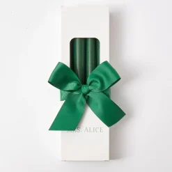 New Mrs. Alice Forest Green Candles (Set Of 8)