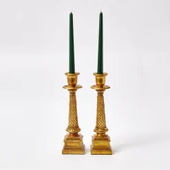 New Mrs. Alice Forest Green Candles (Set Of 8)