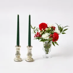 New Mrs. Alice Forest Green Candles (Set Of 8)