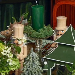 Best Mrs. Alice Forest Green Pillar Candles (Pair)
