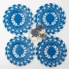 Sale Mrs. Alice French Blue Garland Dinner & Starter Plates (Set Of 8)