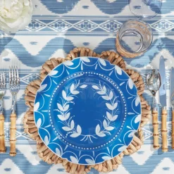 Discount Mrs. Alice French Blue Garland Dinner Plates (Set Of 4)