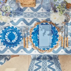 New Mrs. Alice French Blue Garland Starter Plates (Set Of 4)