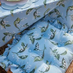 Sale Mrs. Alice Frilled Lily Of The Valley Seat Pad Cushion