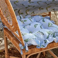 Sale Mrs. Alice Frilled Lily Of The Valley Seat Pad Cushion