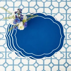 Best Mrs. Alice Gabrielle Blue Placemats (Set Of 4)