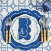 New Mrs. Alice Gabrielle Blue Placemats & Napkins (Set Of 4)