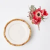 Hot Mrs. Alice Geometric Bamboo Starter Plate (Set Of 4)