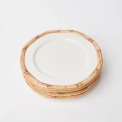 Best Mrs. Alice Geometric Bamboo Starter Plate