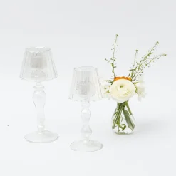 Best Mrs. Alice Glass Lantern Tea Light Holder Set