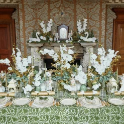 Hot Mrs. Alice Gold Garland Dinner Plates (Set Of 4)