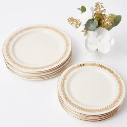 Hot Mrs. Alice Gold Garland Starter Plates (Set Of 4)