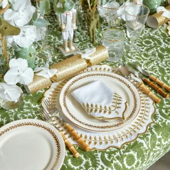 Hot Mrs. Alice Gold Garland Starter Plates (Set Of 4)