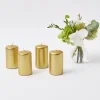 Outlet Mrs. Alice Gold Pillar Candles (Set Of 4)