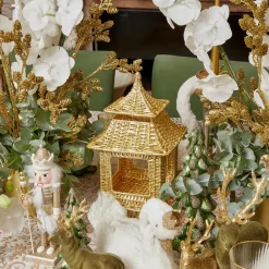Mrs. Alice Gold Rattan Pagoda Lantern