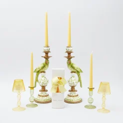 Best Mrs. Alice Green & Yellow Parrot Candlescape