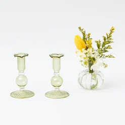 Best Mrs. Alice Green & Yellow Parrot Candlescape
