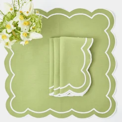 Clearance Mrs. Alice Green Applique Napkins (Set Of 4)