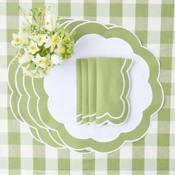 Clearance Mrs. Alice Green Applique Napkins (Set Of 4)