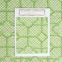Sale Mrs. Alice Green Bamboo Trellis Fabric
