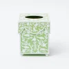 Online Mrs. Alice Green Floral Tole Tissue Box