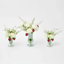New Mrs. Alice Green Fluted Vases (Pair)