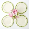 Outlet Mrs. Alice Green Geometric Bamboo Starter Plate (Set Of 4)