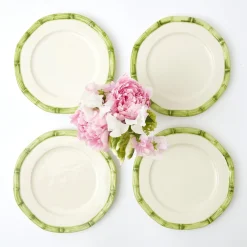Online Mrs. Alice Green Geometric Bamboo Starter Plate (Set Of 4)