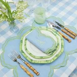 Online Mrs. Alice Green Geometric Bamboo Starter Plate (Set Of 4)