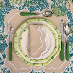 Online Mrs. Alice Green Geometric Bamboo Starter Plate (Set Of 4)
