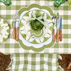 Best Mrs. Alice Green Gingham Tablecloth