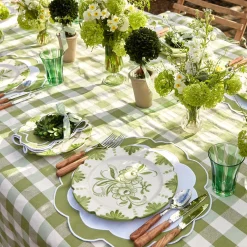 Best Mrs. Alice Green Gingham Tablecloth