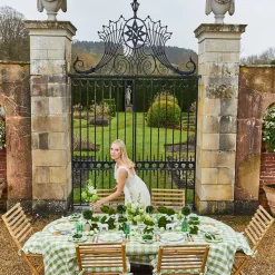 Best Mrs. Alice Green Gingham Tablecloth