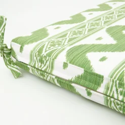 Sale Mrs. Alice Green Ikat Seat Pad Cushion