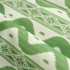 New Mrs. Alice Green Ikat Stripe Fabric