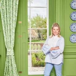 Best Mrs. Alice Green Pagoda Garden Fabric