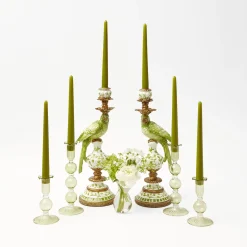 Outlet Mrs. Alice Green Parrot Candlescape